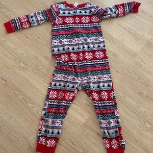 Boys winter pajamas one piece size 8